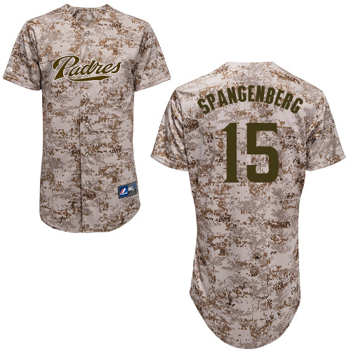 Cory Spangenberg #15 mlb Jersey-San Diego Padres Women's Authentic Camo Baseball Jersey